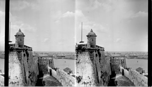 Havana from the moat around Cabana Castle. Cuba