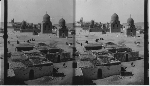 Tombs of Khalifs with the Citadel in the distance Cairo, Egypt