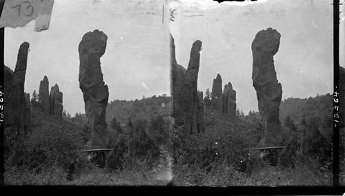 "Major Duomo" Rock, Glen Eyrie, Colorado. (Northwest of Colorado Springs) Part of the Estate of Alex Cochran This is now closed to public, private property of Alex Cochran