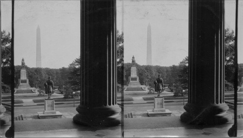 From Steps of Treasury Bldg., South to Washington Monument, Wash., D.C