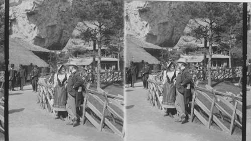 In the Swiss Section - Exposition of Paris, France, 1900