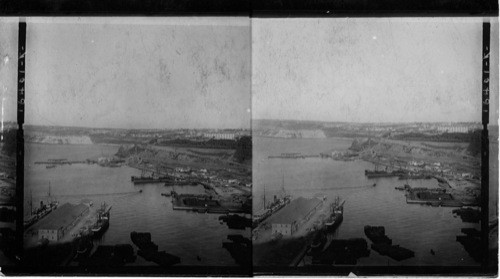 The harbor of Oran from Fort Santa Cruz, Algeria