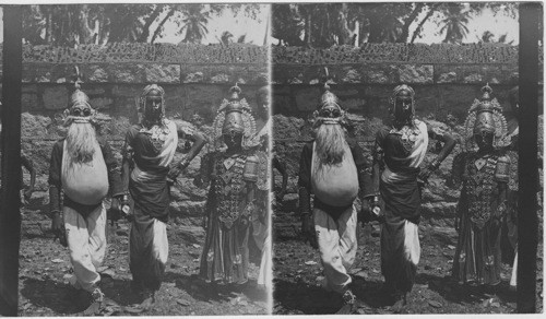 Hindu Festival Dancers. Madras India