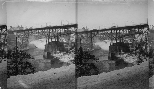 Monroe Street Bridge and Spokane Falls Spokane. Washington