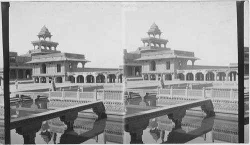 N.E. towards Diwan-i-Khan from the bathsat Fatehpur Sikri (near Agra