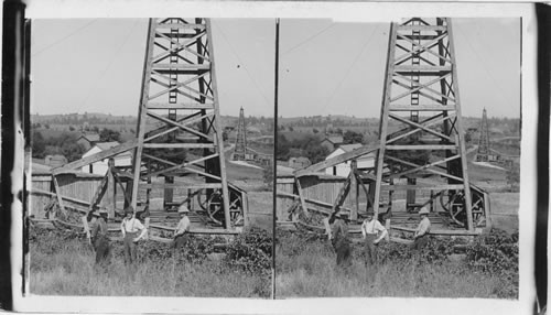 Source of the worlds most gigantic fortunes - pumping wells in the oil country. W. Pa