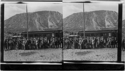 Buchanan Boys at Lake Bennett Station on U.P. & Y.R.R. Alaska