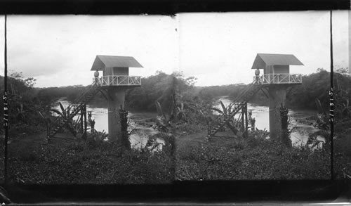 An observation tower on the Charges River. Panama