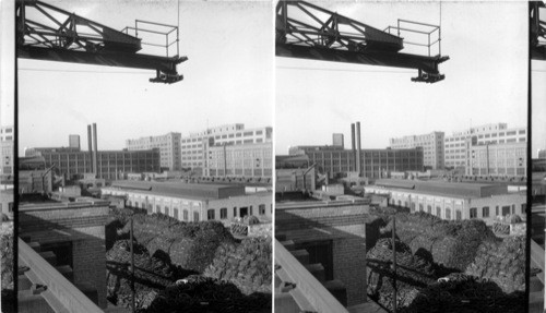 Scrap rubber. Goodrich Rubber Plant, Akron, Ohio