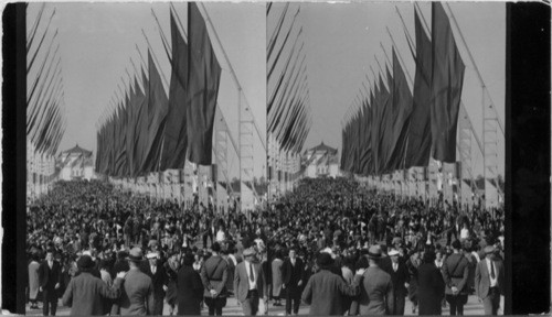 North on Avenue of Flags. A Century of Progress