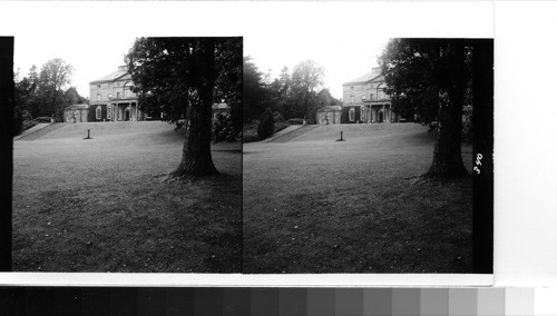 Great Britain, Scotland near Auchterarder: Gask house - a view from the terraced lawns of the garden. This property is closely associated with bonnie prince Charlie, al- this house is later than his time, having been built in the 1700's