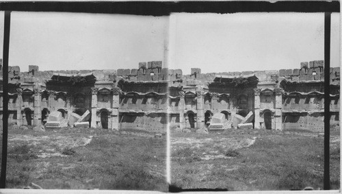 Niche in Great Court of Temple of the Sun - Baalbek. Syria