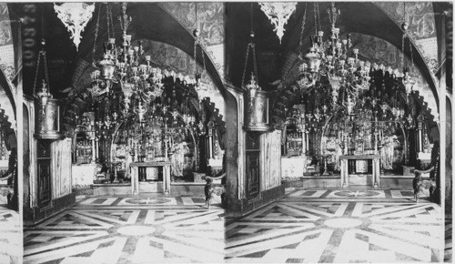 Calvary, Church of Holy Sepulchre, Jerusalem. Palestine