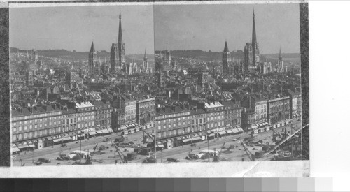 Rouen from bridge, France