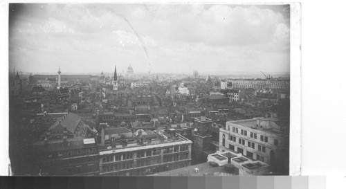 Bird's eye view of London