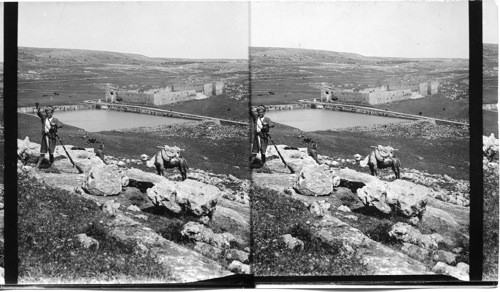 Greatest of King Solomn’s Pools. near Bethlehem, Palestine