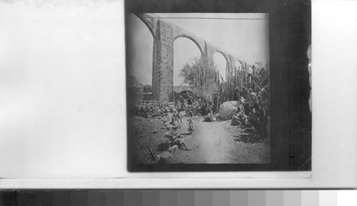 Old Spanish Aqueduct. Queretaro, Mexico