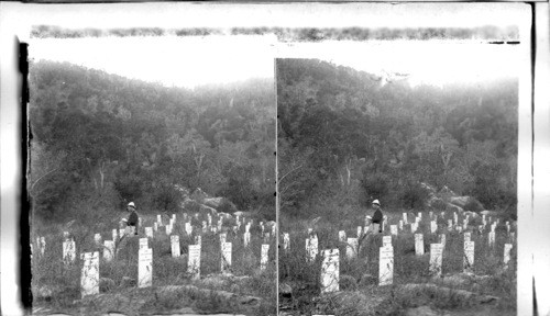 Graves of American heroes who fell before Santiago, Siboney. Cuba