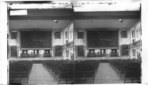 Interior of Faneuil Hall. Boston, Mass