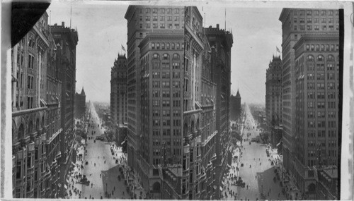 Broad St, and Philadelphia's new skyscrapers - south from City Hall