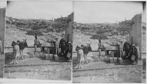 The old Jebusite stronghold, Jerusalem, Palestine