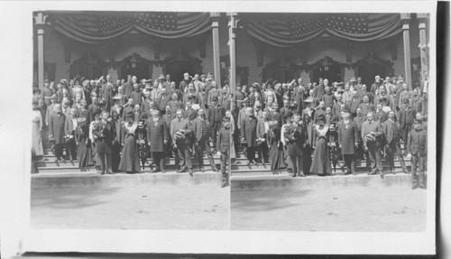 Pres. and Mrs. Roosevelt and other guests of Wagener, Pine Forest. Summerville, S. Carolina