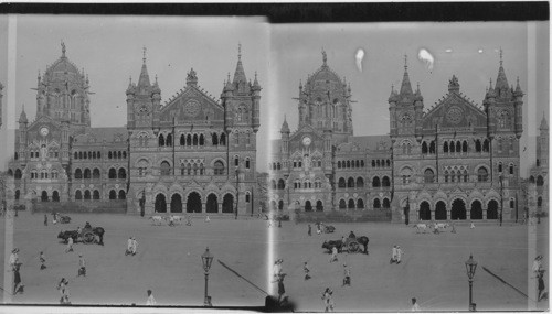 Victoria Terminus, a Magnificent Example of Bombay’s Fine Buildings, India