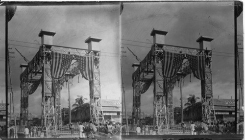 New Automatic Lift Bridge, Binondo Canal, Manila, Philippine Islands