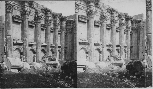 Interior of the Temple of Jupiter. Baalbek Palestine