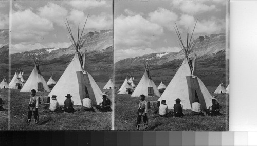 Blackfeet Indian Camp, Glacier National Park, Montana