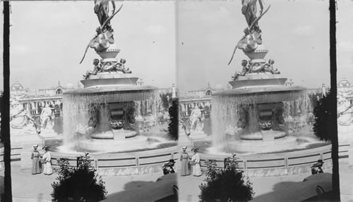 Monumental Fountain, Spirit of the Pacific. La. Pur. Expo. St. Louis, Missouri