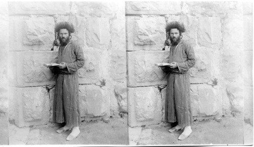 Jew at Wailing Place, Jerusalem, Palestine