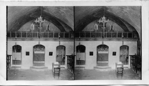 Interior of the Jewish synagogue at Nazareth