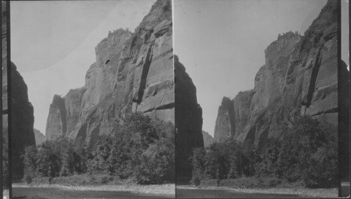 Looking Away From Narrows. Zion National Park. Utah