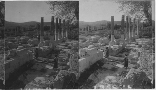 Splendid Pillars, Courts and Great Foundation Stoned of Herod’s Temple, Palestine