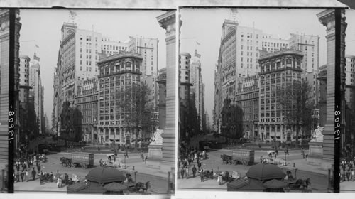 Bowling Green and Broadway from Battery Place New York, N.Y