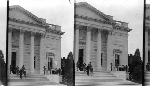 Lindbergh Coming Out of the Memorial Amphitheater. Arlington, VA