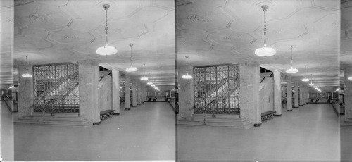 First floor- showing Bond Dept. Section, State Bank, Chicago, Ill. Commercial Dept