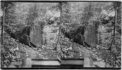 "Council Rock" near Devil's Hole, Niagara River Gorge, N.Y. (?)