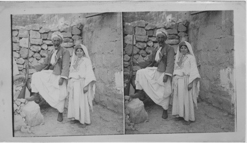 A famous hunter of Ramallah and his wife