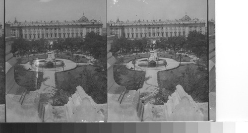 Royal palace and grounds. Madrid