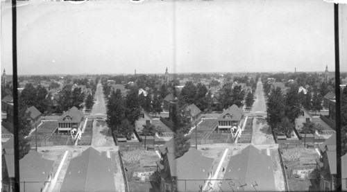 Looking North from Van Vlissingen, Public School. Chicago