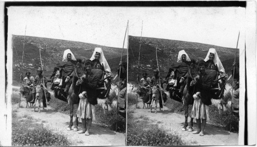 Women of Bethlehem on road to Jericho. Palestine