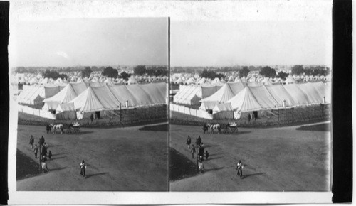 From the Viceroy’s House, over the Great Durbar Encampment on the Delhi Plain, India