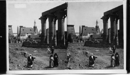 The Moslem Mosque in the Court of Ramses II, Luxor Temple, Egypt