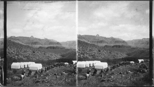 Sivas Temple form Bright Angel Trail Grand Canyon of the Colorado, Ariz