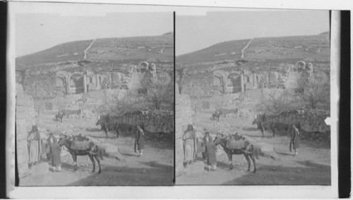 Ruins of Roman Baths, Ammon, Palestine