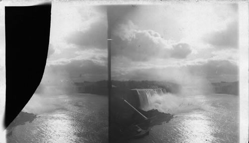 Moonlight at Niagara from the Suspension Bridge, Niagara Falls. N.Y