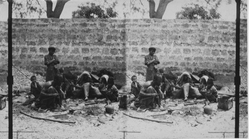 Egyptian Blacksmiths and family Jerusalem Palestine