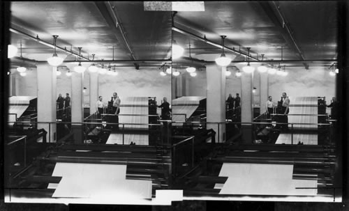 The Interior of a Newspaper Printing Plant. N.Y.C